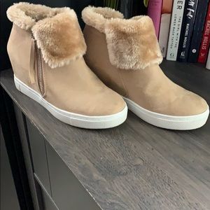 Light tan booties
